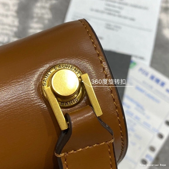 Tony Luxuries YSL LOULOU SMOOTH SATCHEL CARRE IN LEATHER 0809